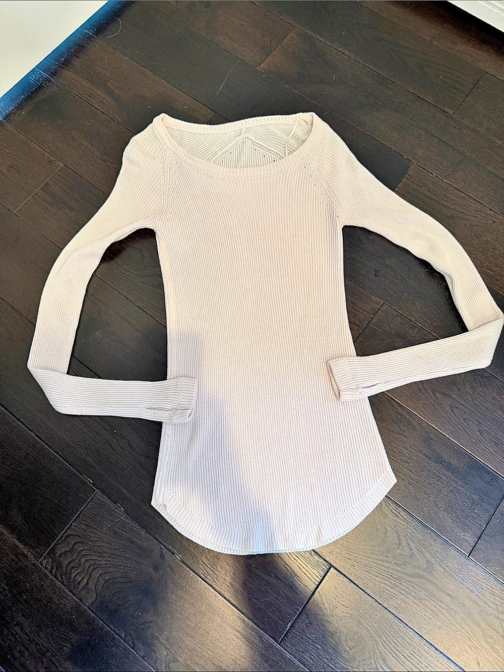 Lululemon Ribbed Long Sleeve Sweater in Cream Like New